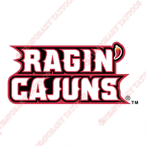 Louisiana Ragin Cajuns Customize Temporary Tattoos Stickers NO.4847